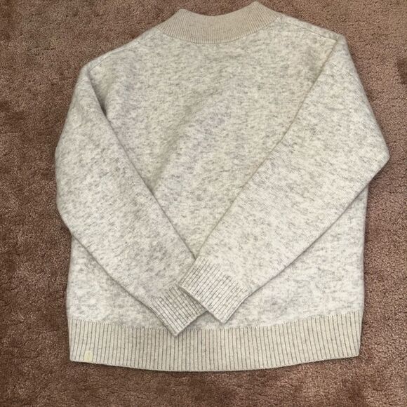 NWT Lululemon Alpaca Wool-Blend V-Neck Sweater Heathered Light Grey - Picture 9 of 10